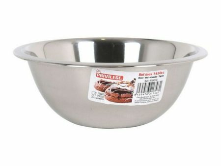 Bowl Privilege Quttin 1450 ml Stainless steel Metal (24 Units) Online Sale