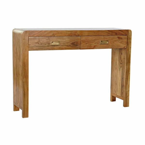 Console DKD Home Decor Natural Acacia 110 x 27 x 76 cm For Sale