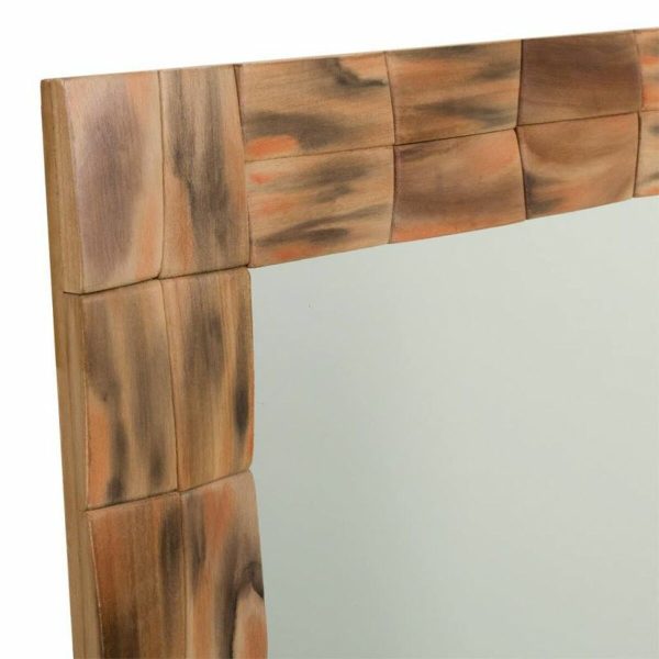 Wall mirror Alexandra House Living Natural 84 x 2 x 62 cm Rectangular For Sale