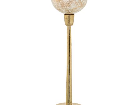 Candleholder Alexandra House Living Golden Crystal 10 x 44 x 10 cm Hot on Sale