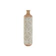 Vase Home ESPRIT Green Beige Natural Metal Tropical 18 x 18 x 66 cm Cheap