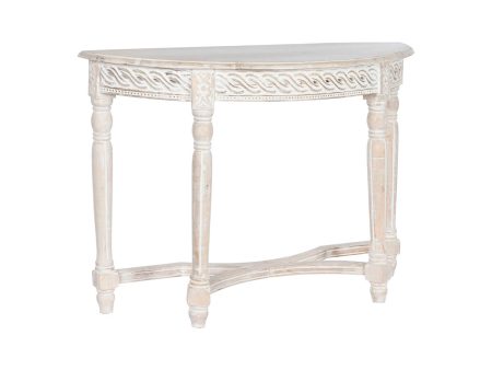 Console Home ESPRIT White Mango wood 114,3 x 38,1 x 82 cm Sale