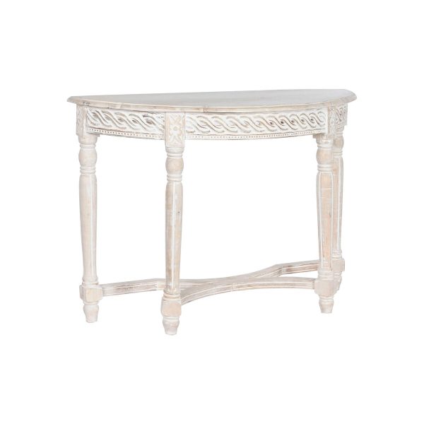 Console Home ESPRIT White Mango wood 114,3 x 38,1 x 82 cm Sale