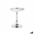 Candle Holder Silver Aluminium 10 x 12 x 10 cm (8 Units) For Discount