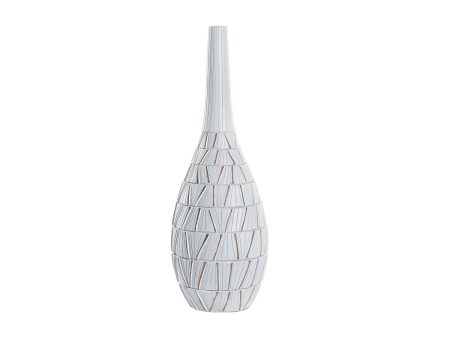 Vase DKD Home Decor White Resin Modern (18 x 18 x 50 cm) Online