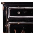 Console Alexandra House Living Black Metal Glass Fir wood MDF Wood 36 x 88 x 80 cm Cheap