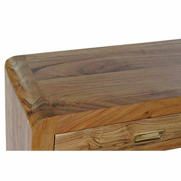 Console DKD Home Decor Natural Acacia 110 x 27 x 76 cm For Sale