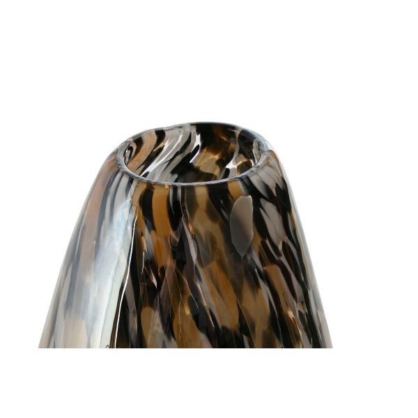 Vase Home ESPRIT Black Cream Crystal Modern 18 x 12,5 x 42,5 cm Online