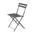 Garden chair Sira Graphite Steel 41 x 46 x 80 cm (2 Units) For Sale