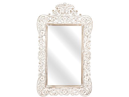 Wall mirror Romimex Natural Mango wood 68 x 114 x 5 cm Cheap