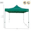 Gazebo Aktive Foldable Adjustable height Steel Polyester 420D Oxford Green 300 x 320 x 300 cm Online