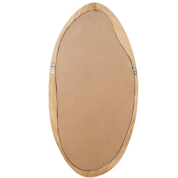 Wall mirror Alexandra House Living Natural 45 x 2,5 x 90 cm Abstract Discount