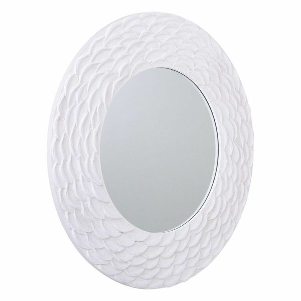 Wall mirror Alexandra House Living White 80 x 2 x 80 cm Circle Fashion