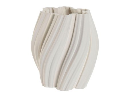 Vase Home ESPRIT White Stoneware Modern 19,5 X 19,5 X 23 cm Online