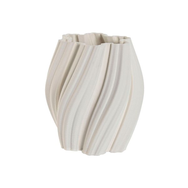 Vase Home ESPRIT White Stoneware Modern 19,5 X 19,5 X 23 cm Online