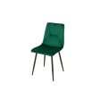 Chair Romimex Green Velvet Metal 45 x 89 x 55 cm Hot on Sale