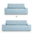 Sofa cover set Eysa ULISES Celeste 2 Pieces on Sale