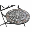 Garden chair DKD Home Decor Black Ceramic Multicolour Ironwork (39 x 50 x 93 cm) Cheap