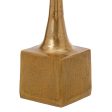 Candleholder 12 x 12 x 48,5 cm Golden Aluminium Online Sale