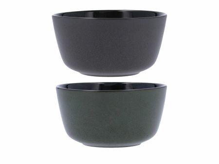 Bowl Bidasoa Dark Moon Grey Ceramic 780 ml (6 Units) on Sale