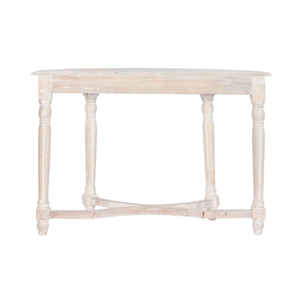 Console Home ESPRIT White Mango wood 114,3 x 38,1 x 82 cm Sale