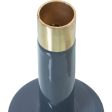 Candleholder Alexandra House Living Blue Golden Metal 7 x 12 x 7 cm Enamelled Metal Online