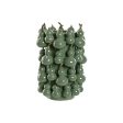 Vase Home ESPRIT Green Stoneware Tropical 25 x 25 x 30 cm Online now