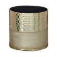 Vase Golden 13 x 13 x 13 cm Aluminium For Discount