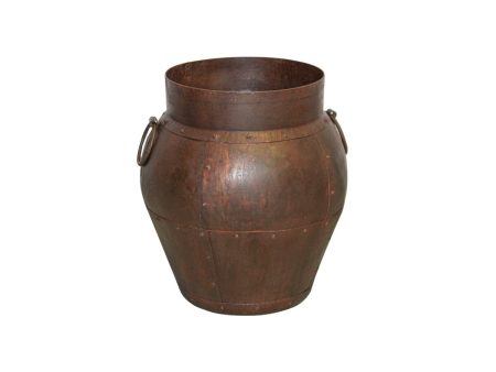 Vase Romimex Brown Metal 35 x 40 x 35 cm Supply