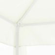 Gazebo 140 Steel 100 % polyester 3 x 3 m White Online Hot Sale