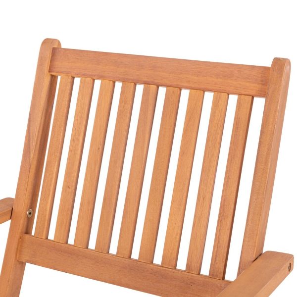 Garden chair Kate 51 x 60 x 90 cm Natural Acacia on Sale