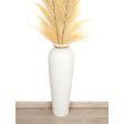 Vase Alexandra House Living White Terracotta 33 x 82 x 33 cm Discount