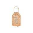 Candleholder Home ESPRIT Natural Light brown Bamboo Crystal 22,5 x 22,5 x 30 cm For Cheap