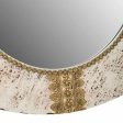 Wall mirror Alexandra House Living Golden 1 x 80 x 80 cm Circle Online Hot Sale