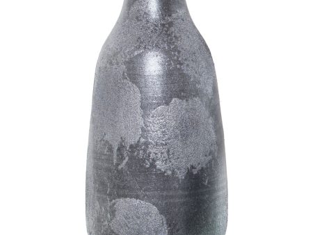 Vase Alexandra House Living Silver Ceramic Aged finish 17 x 18 x 39 cm For Discount