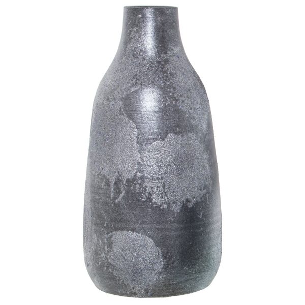 Vase Alexandra House Living Silver Ceramic Aged finish 17 x 18 x 39 cm For Discount