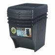 Bucket set Sortibox Black Stackable (3 Units) Discount