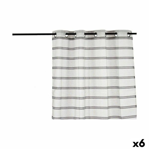 Curtain Stripes Grey 140 x 0,1 x 260 cm (6 Units) For Sale