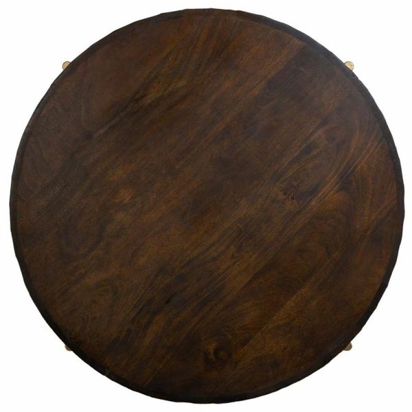 Centre Table Alexandra House Living Brown Wood Iron 80 x 50 x 80 cm For Discount