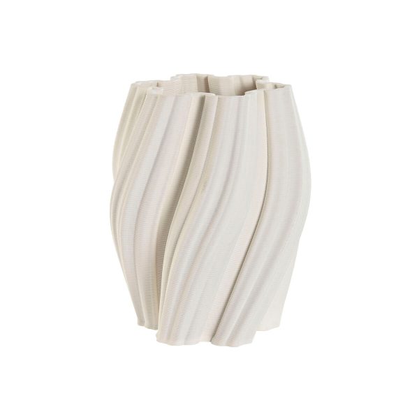 Vase Home ESPRIT White Stoneware Modern 16,5 X 16,5 X 20,5 cm Hot on Sale