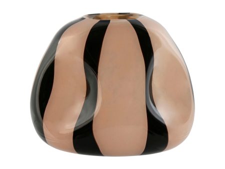 Vase Home ESPRIT Black Cream Crystal Modern 21 x 21 x 16,3 cm Online