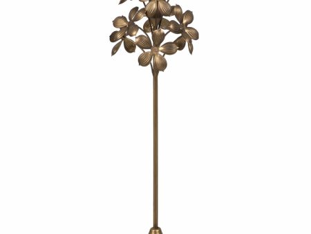 Candleholder Golden Iron 15 x 15 x 50 cm on Sale