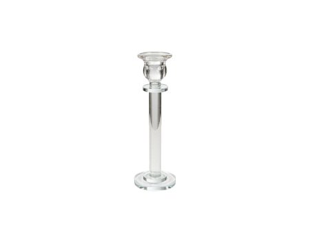 Candleholder Romimex Transparent Glass 5 x 22 x 5 cm Fashion