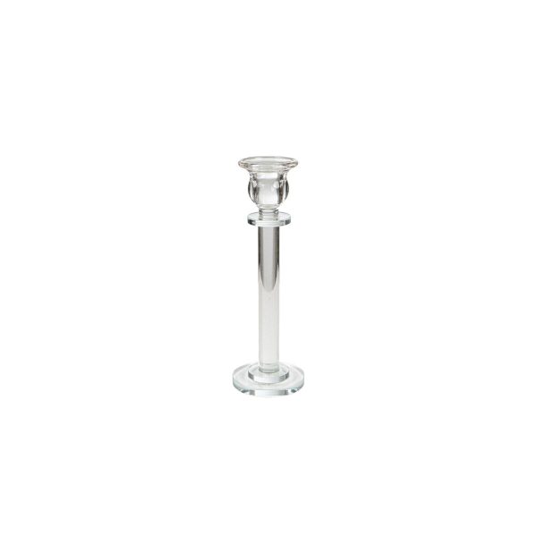 Candleholder Romimex Transparent Glass 5 x 22 x 5 cm Fashion