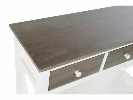 Console DKD Home Decor S3022705 White Grey Poplar 100 x 32 x 85 cm Sale