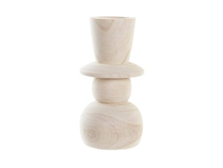 Vase DKD Home Decor Brown Natural 14 x 14 x 27 cm on Sale