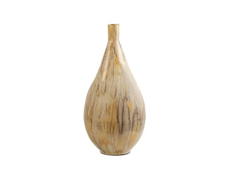 Vase Romimex Beige Aluminium 33 x 66 x 33 cm Online Sale