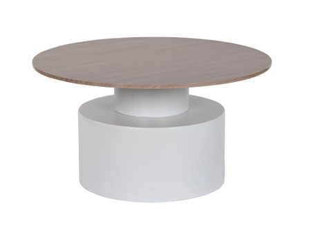 Centre Table Home ESPRIT Metal MDF Wood 80 x 80 x 42 cm Fashion