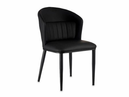 Armchair Circular Black Steel 51 x 83,5 x 54 cm (2 Units) Hot on Sale