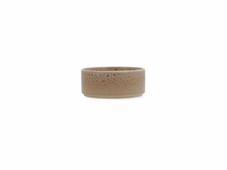 Bowl Ariane Porous Ceramic Beige 12 cm (12 Units) For Discount